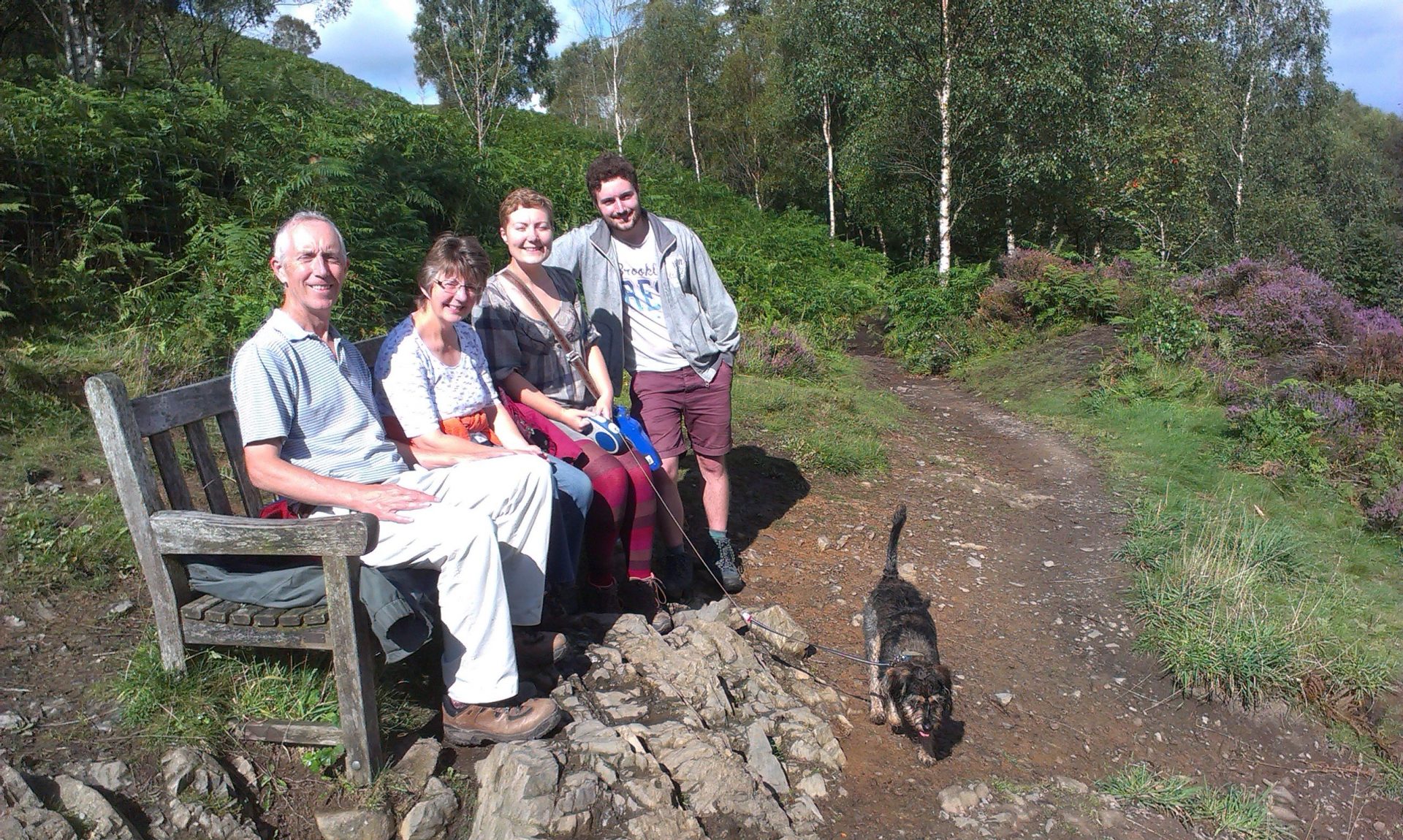 Sitting on bench above High Dam
